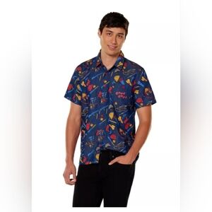 Spencer's Men's Horror Movie Chucky‎ Short Sleeve Button Down Size XL